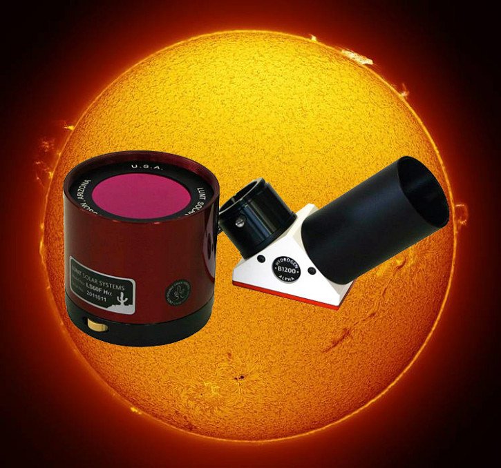 LUNT 60mm Ha Etalon-Filter-System, B1200 Blocking filter for 2" focuser