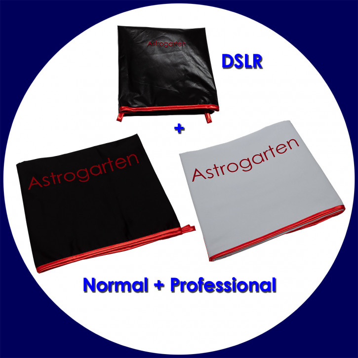 Astrogarten Beobachtungstücher Set Deluxe - DSLR-Tuch Professional, Normal und Professional (schwarz/weiß)