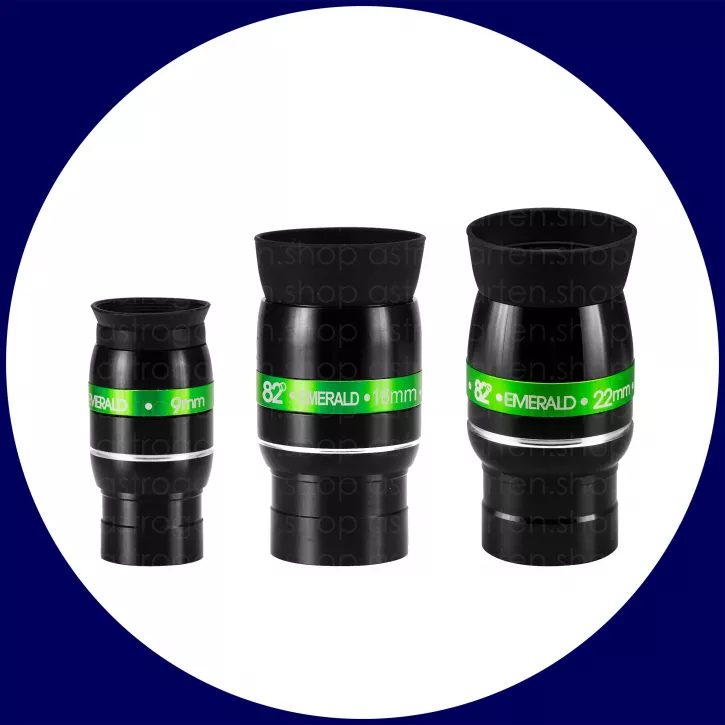 Sky-Watcher 82° EMERALD 22-, 16- & 9mm Weitwinkelokulare