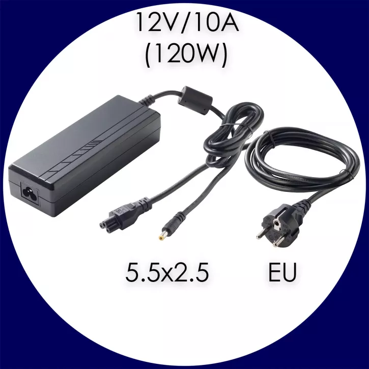 Pegasus Astro Netzteil 12Volt/10 Ampere (120W), 5.5x2.5mm, EU-Stecker