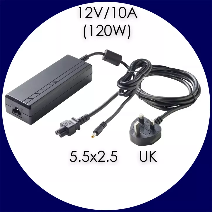 Pegasus Astro Netzteil 12Volt/10 Ampere (120W), 5.5x2.5mm, UK-Stecker