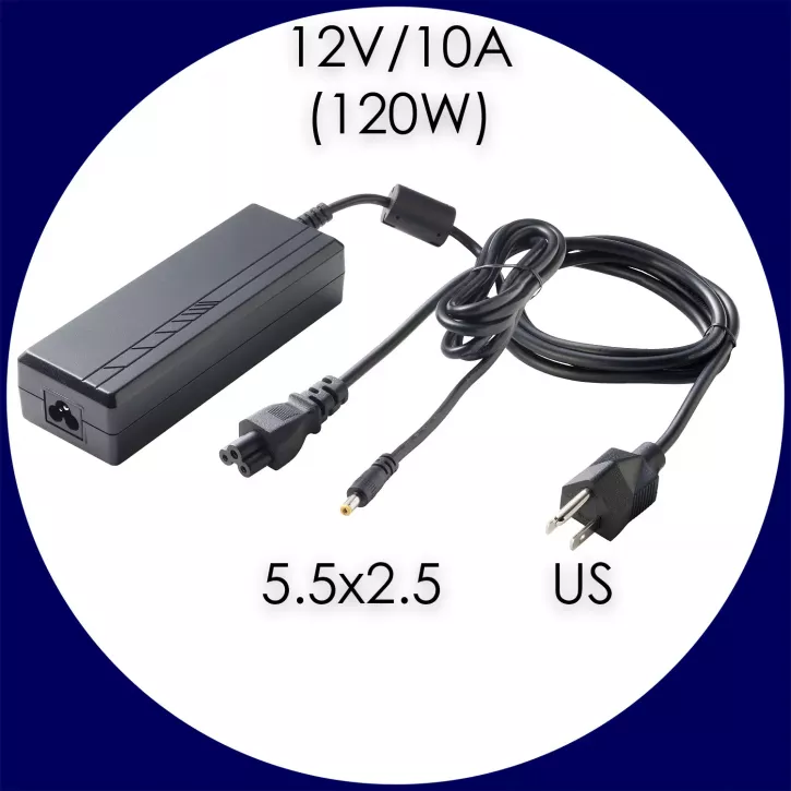 Pegasus Astro Netzteil 12Volt/10 Ampere (120W), 5.5x2.5mm, US-Stecker