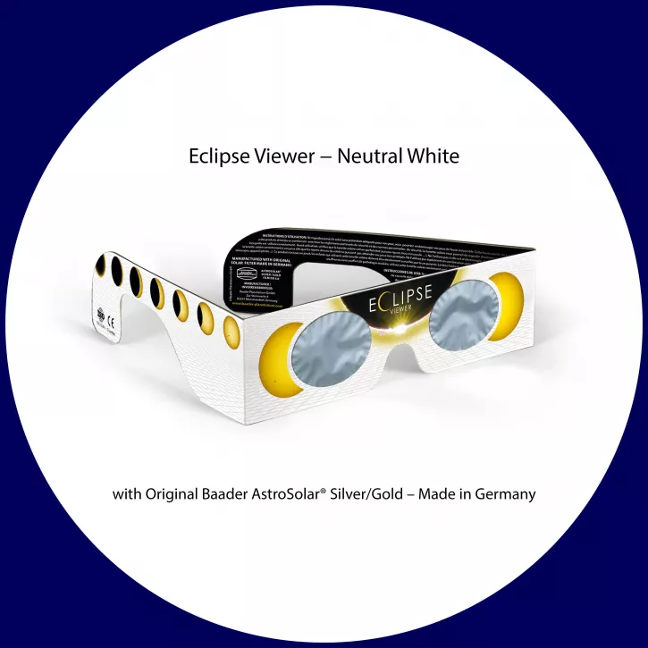 Sonnenfinsternis-Brille (Solar Viewer AstroSolar® Silver/Gold - helles Design)