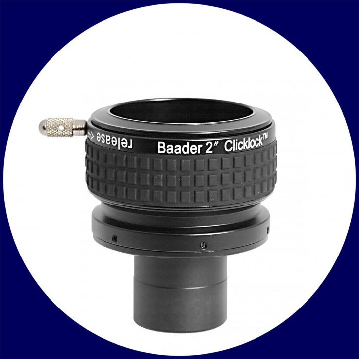 Baader 2 inch ClickLock clamp 1¼"/T-2i expansion (from 1¼" and/or T-2a photo-thread to 2")