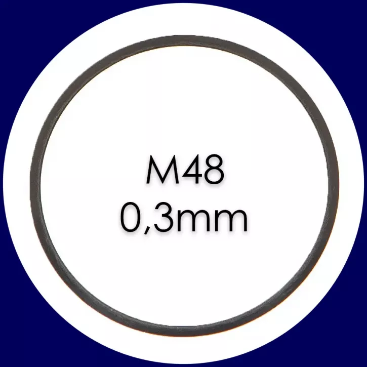 Baader M48 Fein-Abstimmring: 0,3mm (schwarz) aus Aluminium