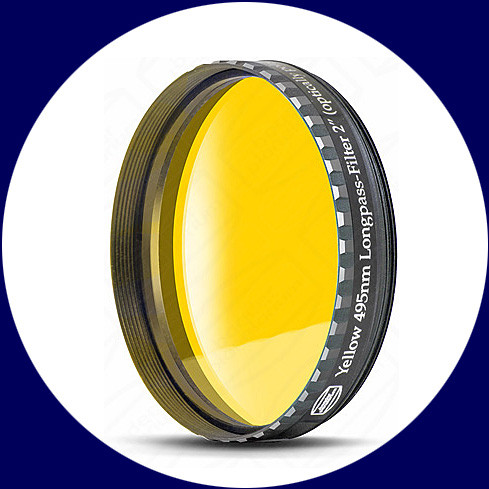 Baader Color Filter Yellow 2" 495nm Longpass