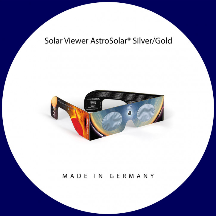 Sonnenfinsternis-Brille (Solar Viewer AstroSolar® Silver/Gold)