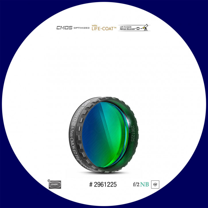 Baader O-III 6.5nm Narrowband f/2 Highspeed Filter 1¼" - CMOS optimized