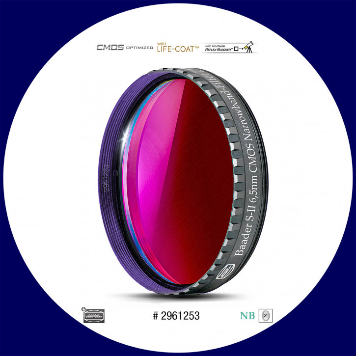 Baader S-II 6.5nm Schmalband (Narrowband) Filter 2" - CMOS optimiert
