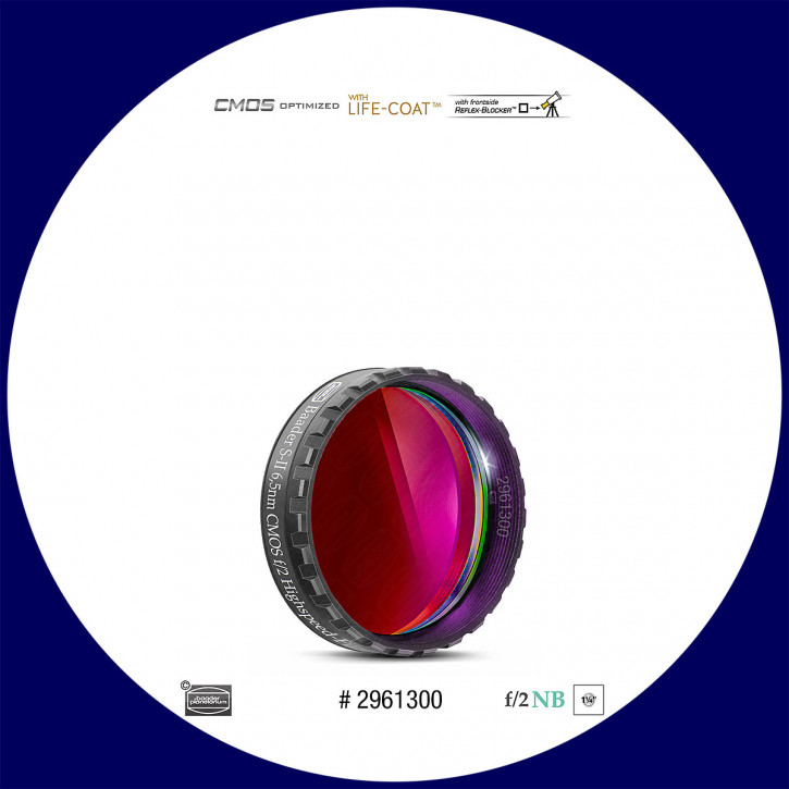 Baader S-II 6.5nm Narrowband f/2 Highspeed Filter 1¼" - CMOS optimized
