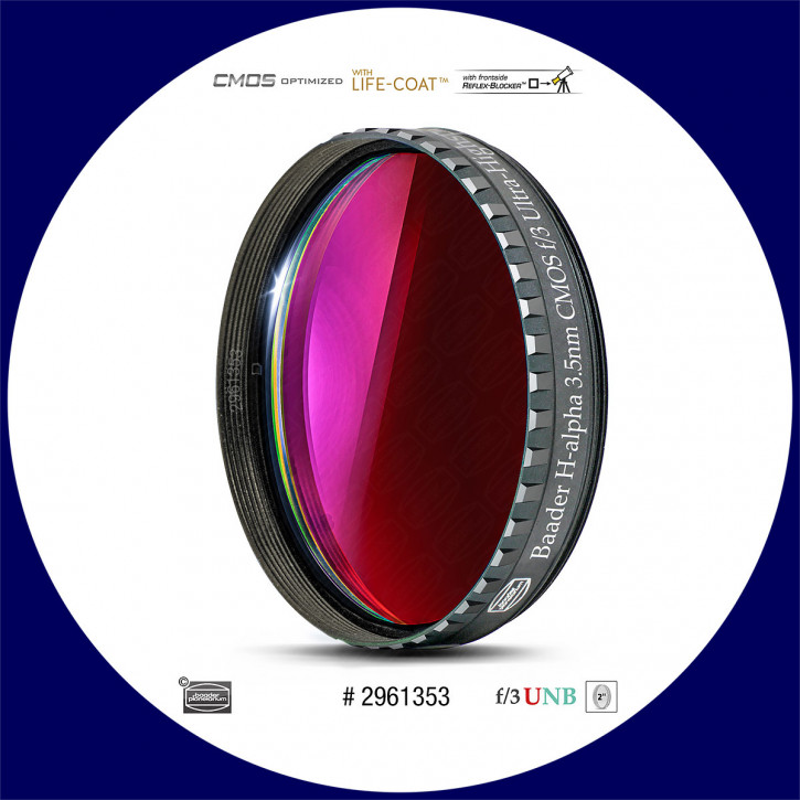 Baader H-alpha 3.5nm Ultra-Schmalband (Narrowband) f/3 Highspeed Filter 2" - CMOS optimiert