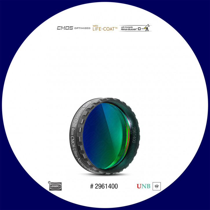 Baader O-III 4nm Ultra-Schmalband (Narrowband) Filter 1¼" - CMOS optimiert