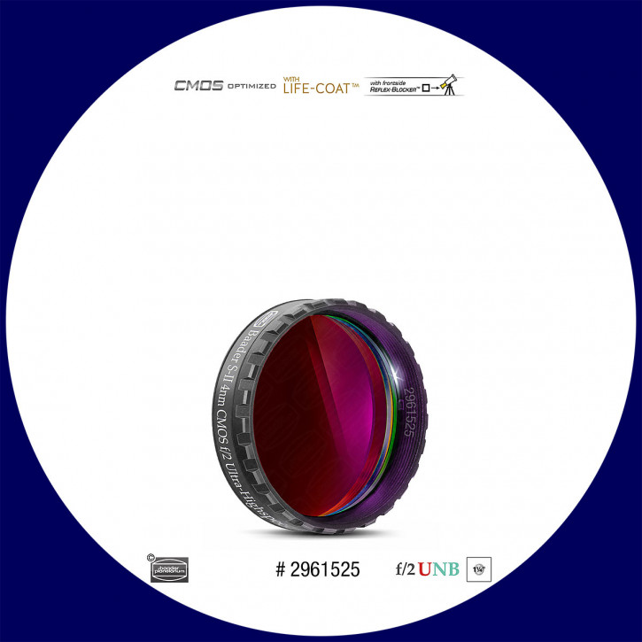 Baader S-II 4nm Ultra-Narrowband f/2 Highspeed Filter 1¼" - CMOS optimized