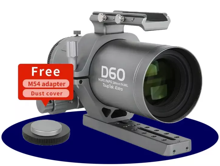 ToupTek HOPE PAPO D60 Apo Teleskop 60/280mm (f/4.66) Optik/Tubus