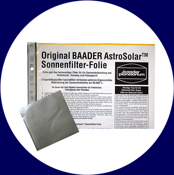 Baader AstroSolar™ Safety Film VISUAL 10x10cm