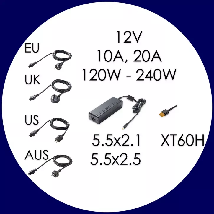 Pegasus Astro Power Supply Units 12V, 10-20A, 120-240W