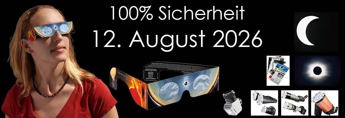 Partielle Sonnenfinsternis über Deutschland am 12. August 2026: 100% Sichere Sonnenbeobachtung!