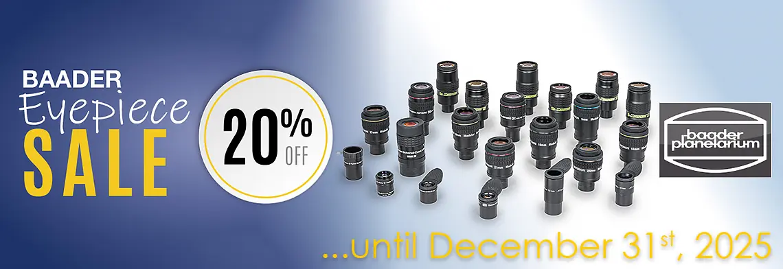 Baader Eyepiece Sale - 20% - until 31th Dec. 2025