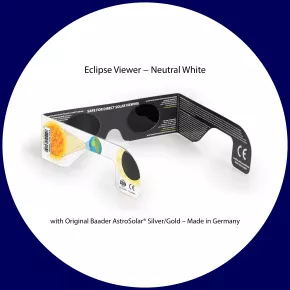 Sonnenfinsternis-Brille (Solar Viewer AstroSolar® Silver/Gold - helles Design)