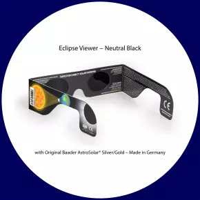 Sonnenfinsternis-Brille (Solar Viewer AstroSolar® Silver/Gold - dunkles Design)
