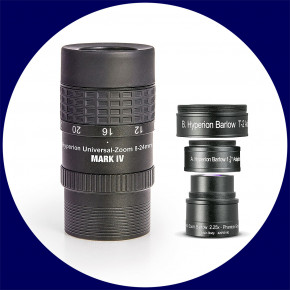Set: HYPERION MARK IV Zoom 8-24mm Eyepiece + HYPERION Zoom Barlow 2.25x