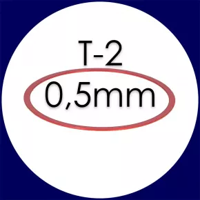 Baader T-2 Fein-Abstimmring: 0,5mm (rot) aus Aluminium