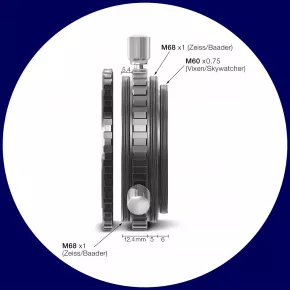 Baader 2 inch Ultrashort Eyepiece Adapter M60/M68/2"/M68