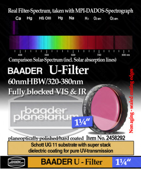 Baader U-Filter (CWL 350nm) 1¼"