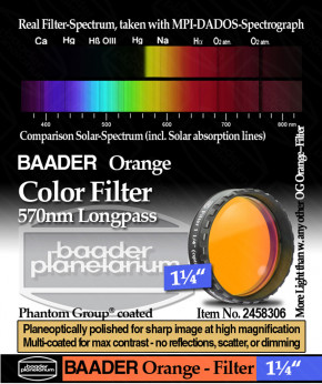 Baader Color Filter Orange 1¼" 570nm Longpass