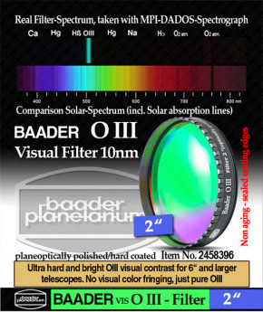 Baader O III Filter 2" - visuell