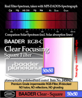 Baader Clearglass Filter 50x50mm