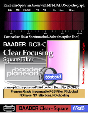 Baader Clearglass Filter 65x65mm