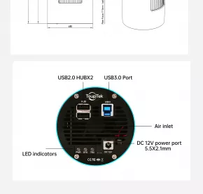 ToupTek CMOS ATR2600M Schwarz-Weiß Kamera - Fjord Grün