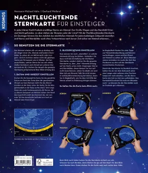 Nachtleuchtende Sternkarte für Einsteiger